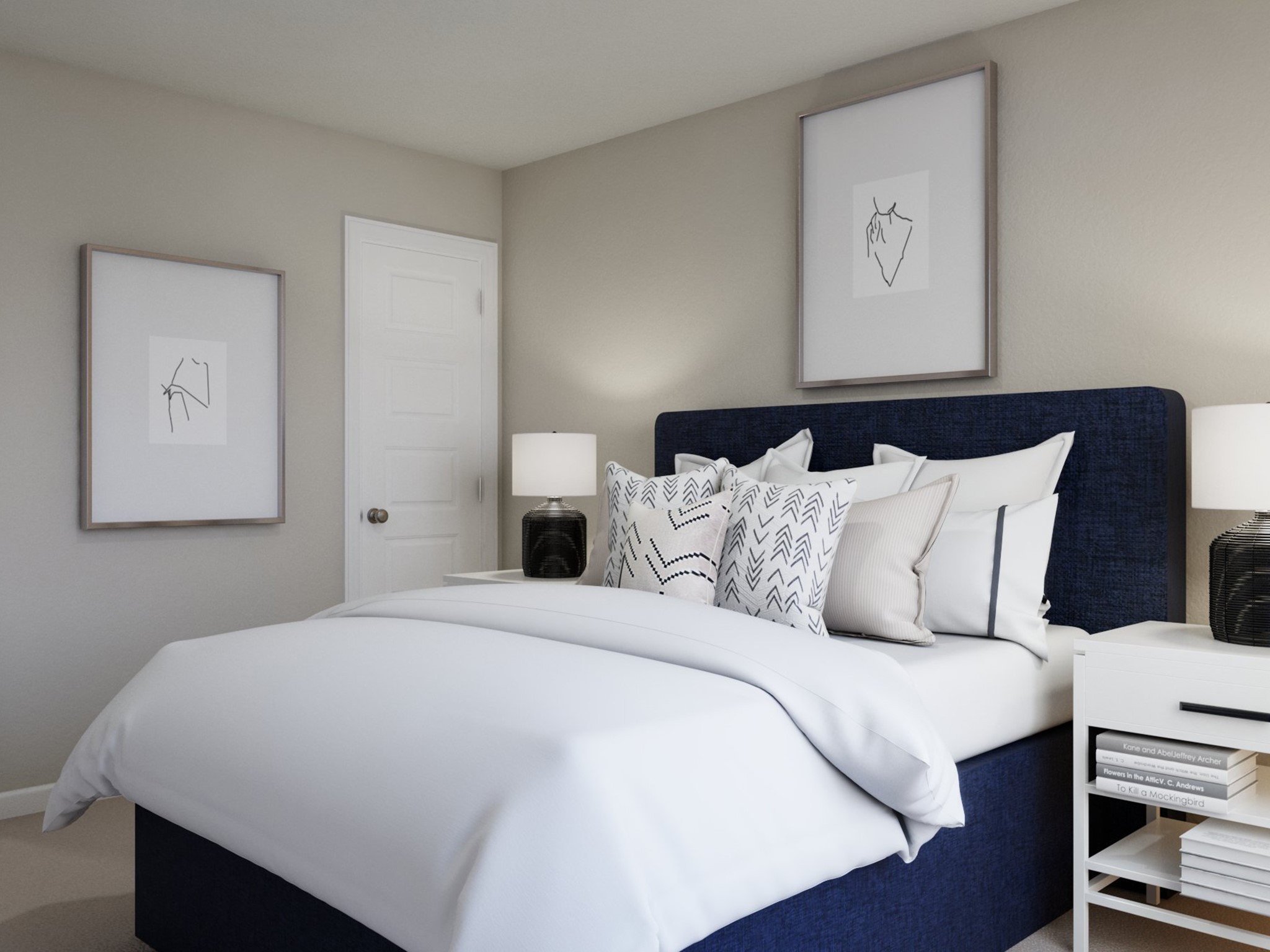 13663 Kit Run Splendora, TX 77372 - Photo 27 of 32 a large white bed in a white room