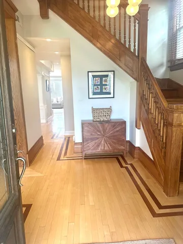 a spacious bedroom with a bed and a couch