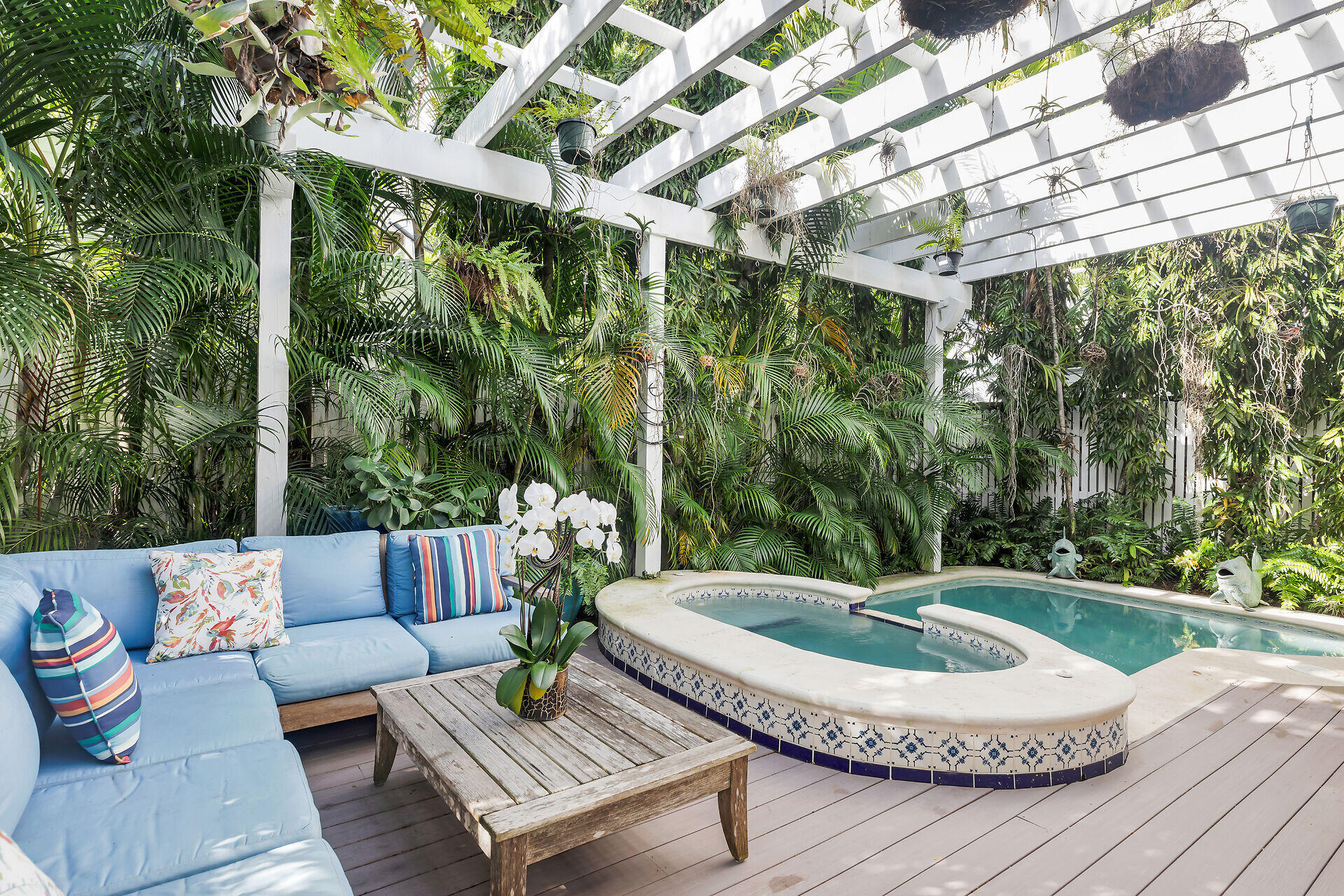 626 Grinnell Street Key West, FL 33040 - Photo 22 of 40 a view of a couches in a patio