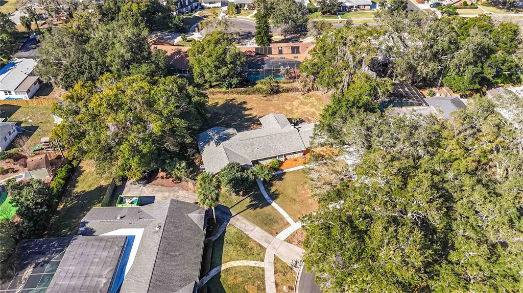 924 Wald Road Orlando, FL 32806 - Photo 55 of 66 an aerial view of residential house with outdoor space and trees all around