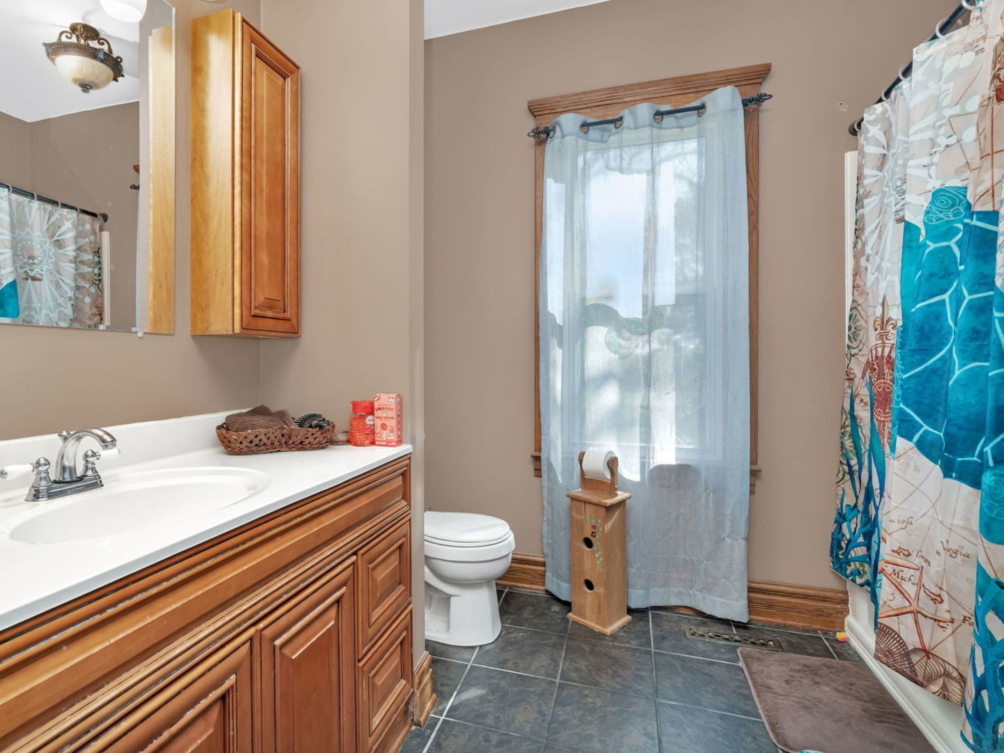 7140 East Huston Road Braceville, IL 60407 - Photo 8 of 34 a bathroom with a sink toilet and shower