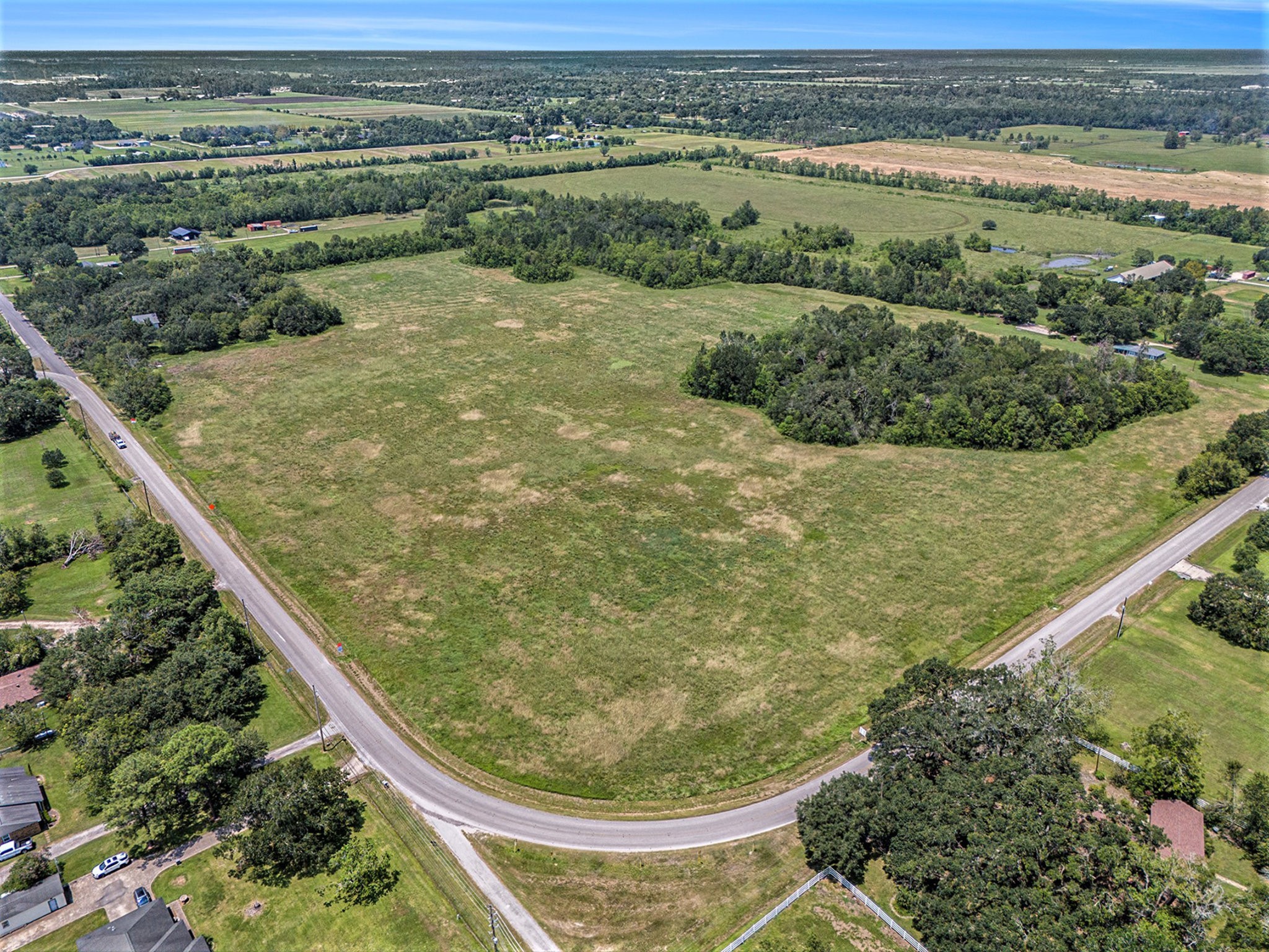 Property line goes past north tree line