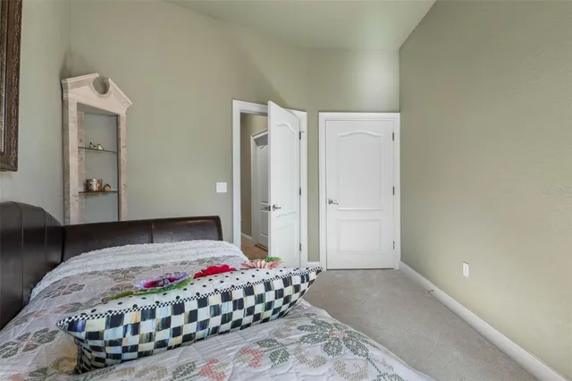 a view of a lake from a yard