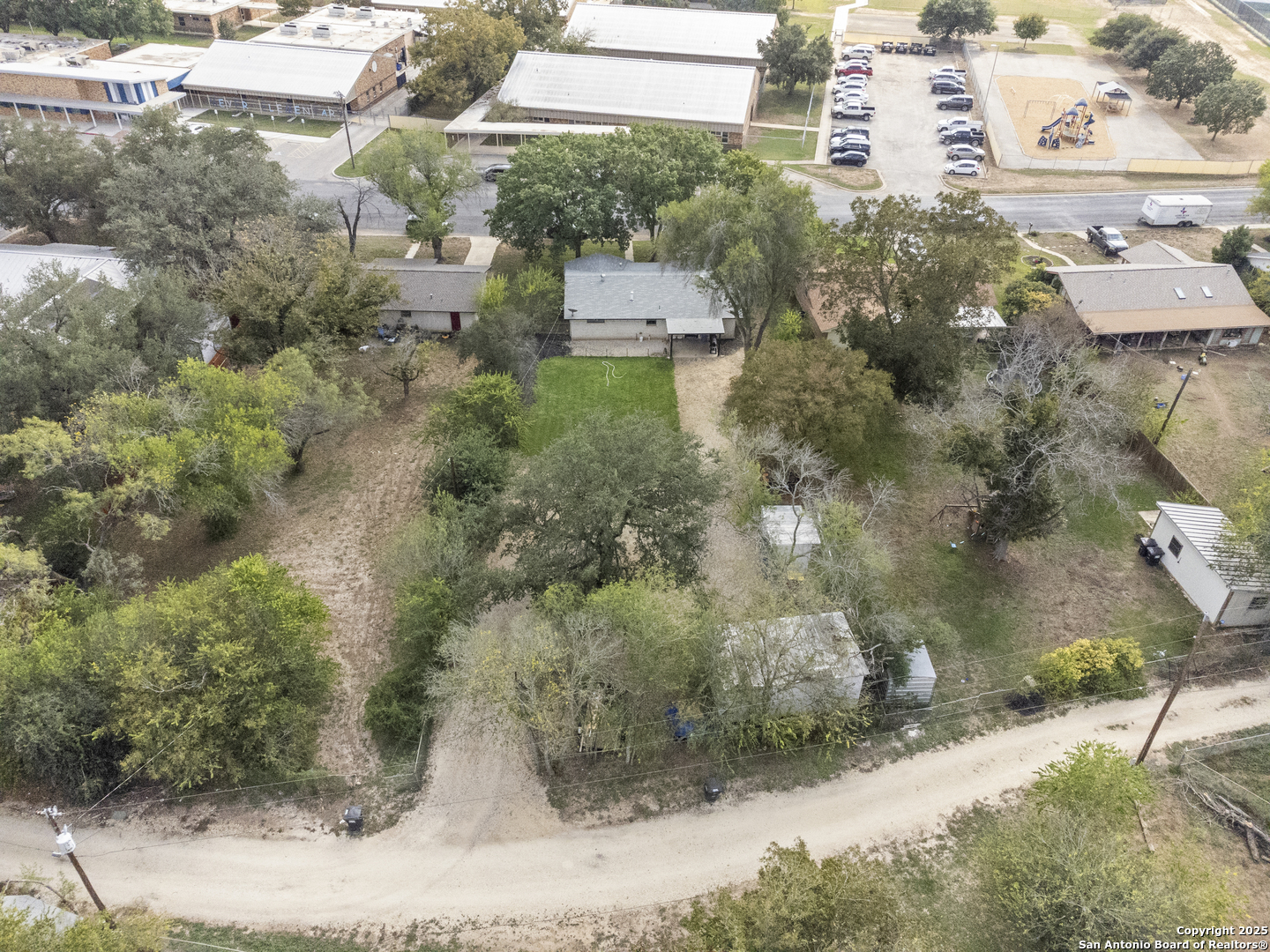 1706 24th Street Hondo, TX 78861 - Photo 37 of 40 an aerial view of a residential houses