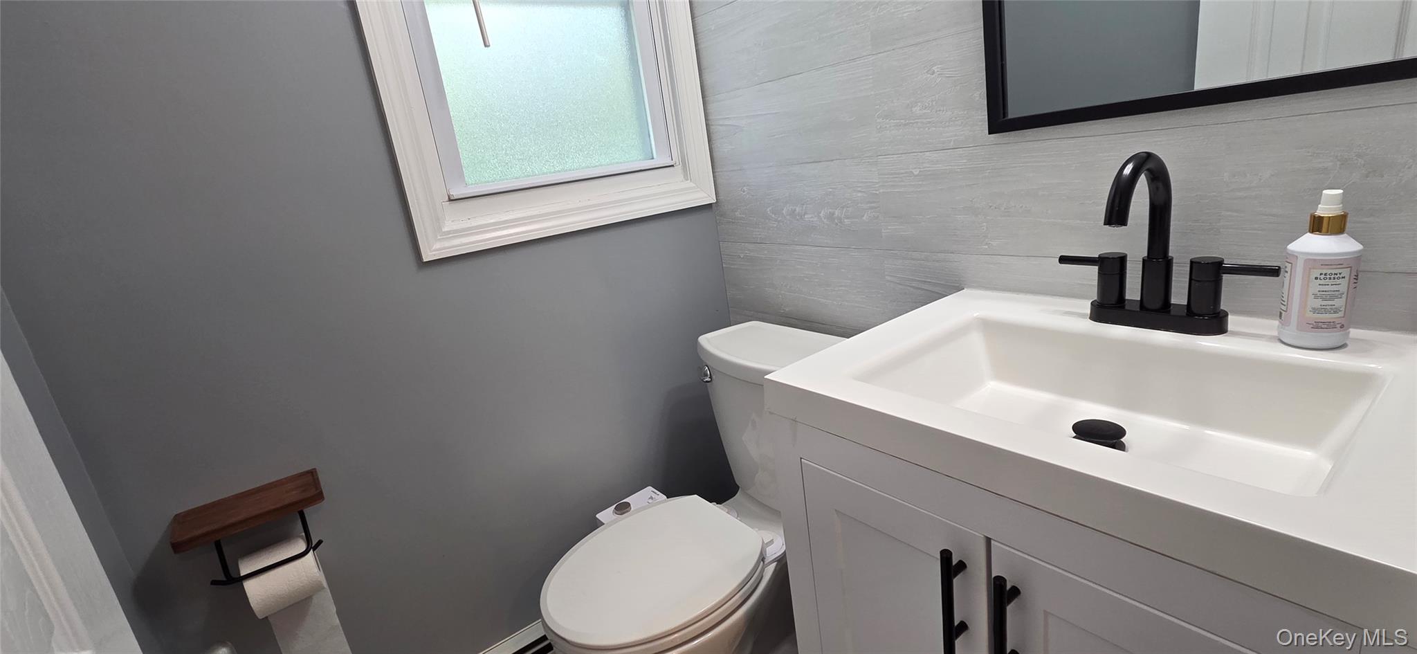 522 Moriches Road St. James, NY 11780 - Photo 20 of 49 a bathroom with a sink a toilet and mirror
