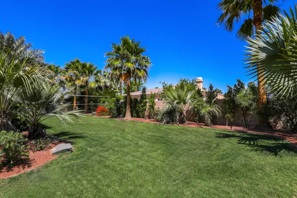 a view of garden with patio