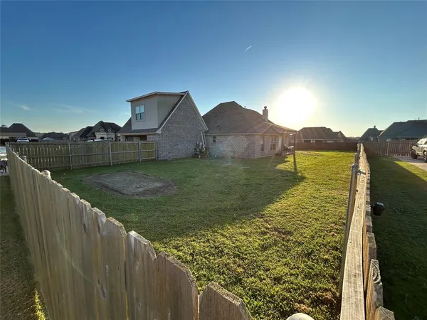 a backyard of a house
