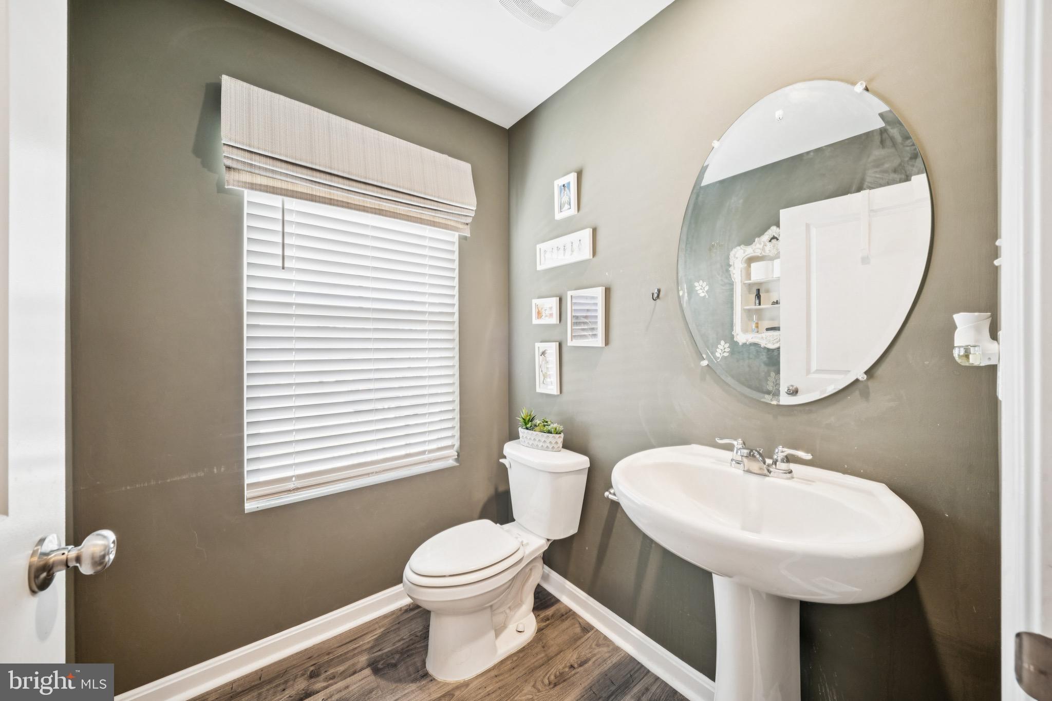 17912 Meriwether Lewis Street Ruther Glen, VA 22546 - Photo 18 of 44 a bathroom with a sink a mirror and a toilet