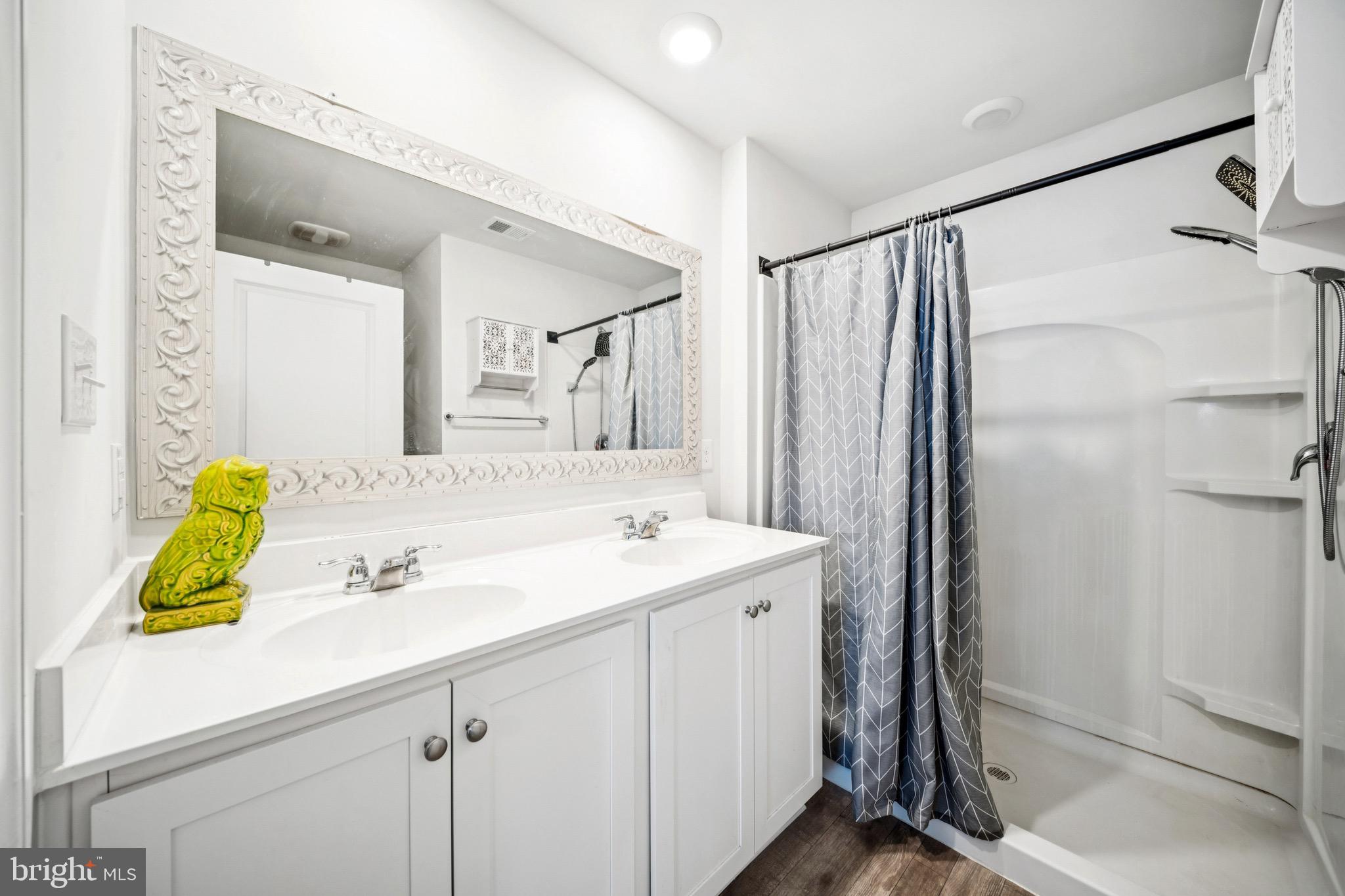 17912 Meriwether Lewis Street Ruther Glen, VA 22546 - Photo 24 of 44 a bathroom with a sink and a mirror