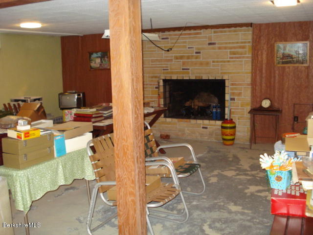 47 Valentine Road Pittsfield, MA 01201 - Photo 19 of 21 Lower Level Rec Room with Fireplace