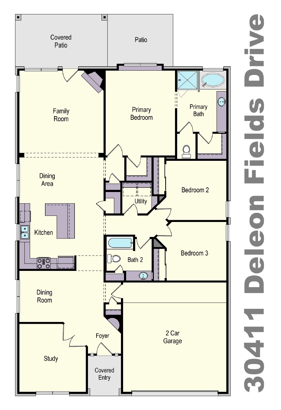 30411 Deleon Fields Drive Spring, TX 77386 - Photo 24 of 24 Floor Plan