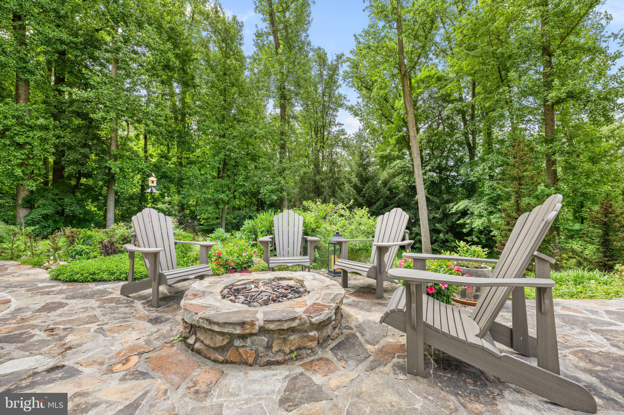 429 Church Road Devon, PA 19333 - Photo 52 of 55 Cozy fire pit nestled in nature.