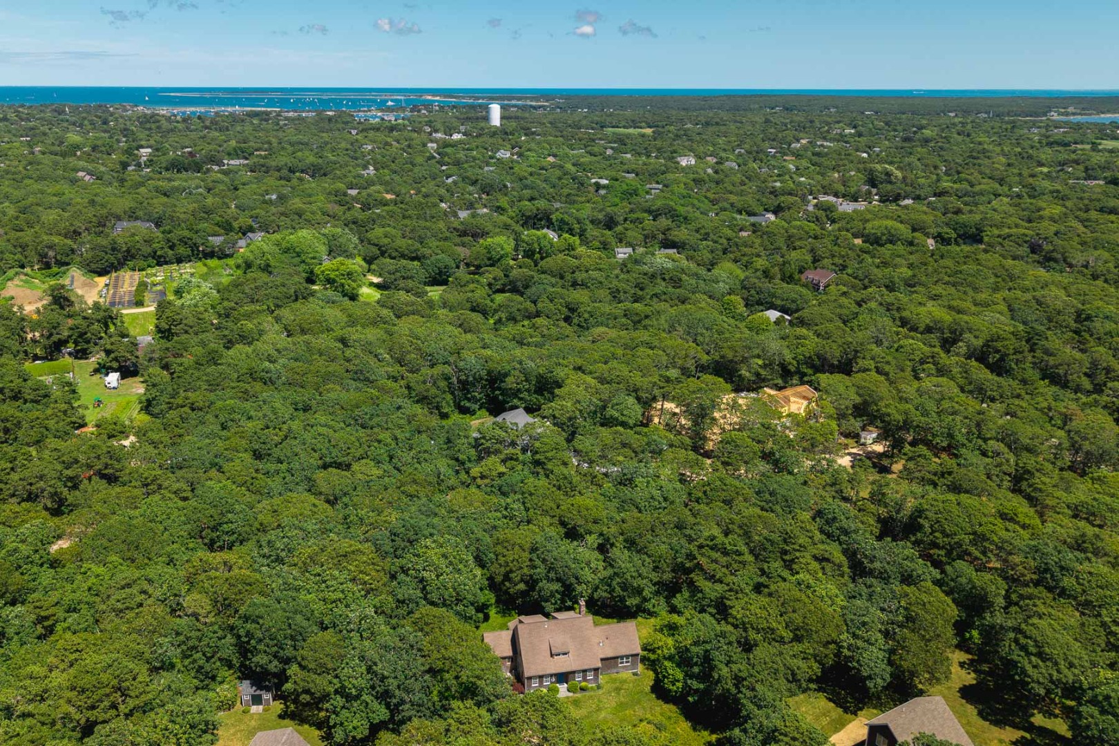 4 Wilsons Lane Edgartown, MA 02539 - Photo 3 of 17 an aerial view of residential house with outdoor space