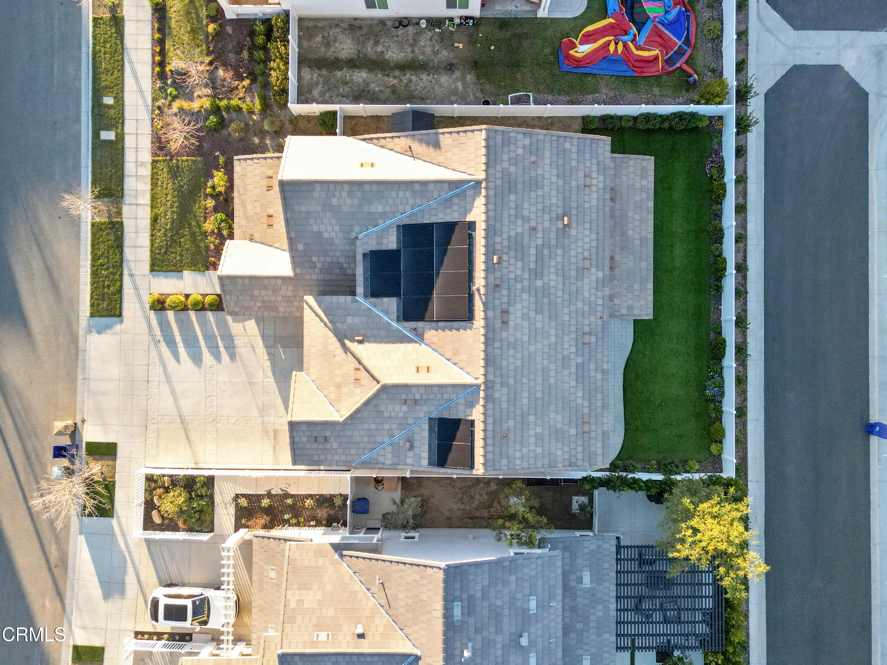 385 Azalea Street Fillmore, CA 93015 - Photo 48 of 50 an aerial view of a house with a swimming pool