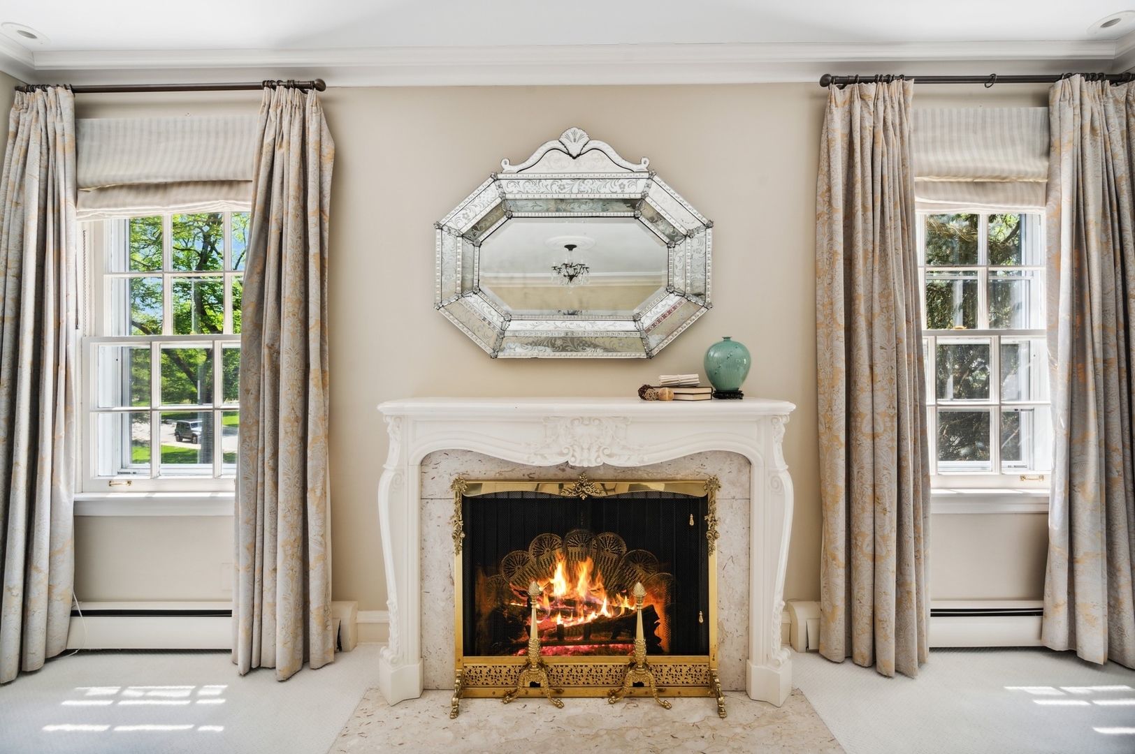 1140 Seneca Road Wilmette, IL 60091 - Photo 29 of 65 a view of a livingroom with a fireplace and window