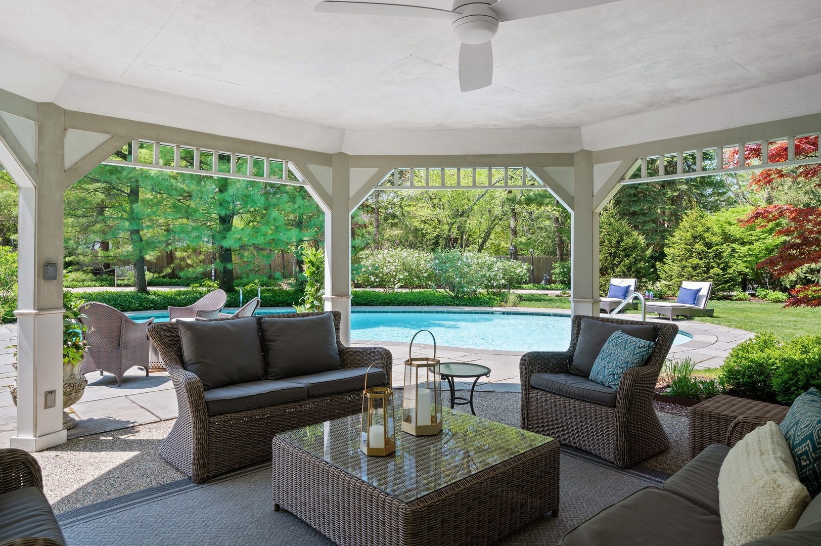 1140 Seneca Road Wilmette, IL 60091 - Photo 56 of 65 a outdoor living space with furniture and garden view