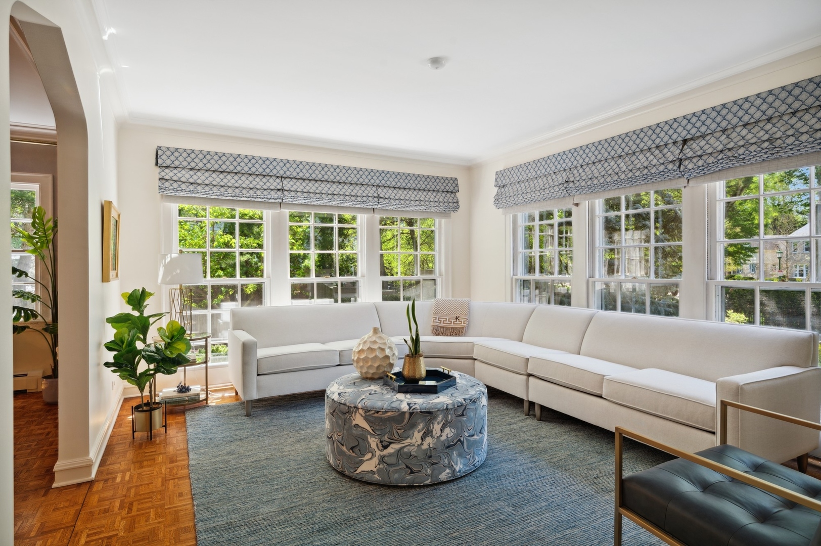 1140 Seneca Road Wilmette, IL 60091 - Photo 10 of 65 a living room with furniture and a large window