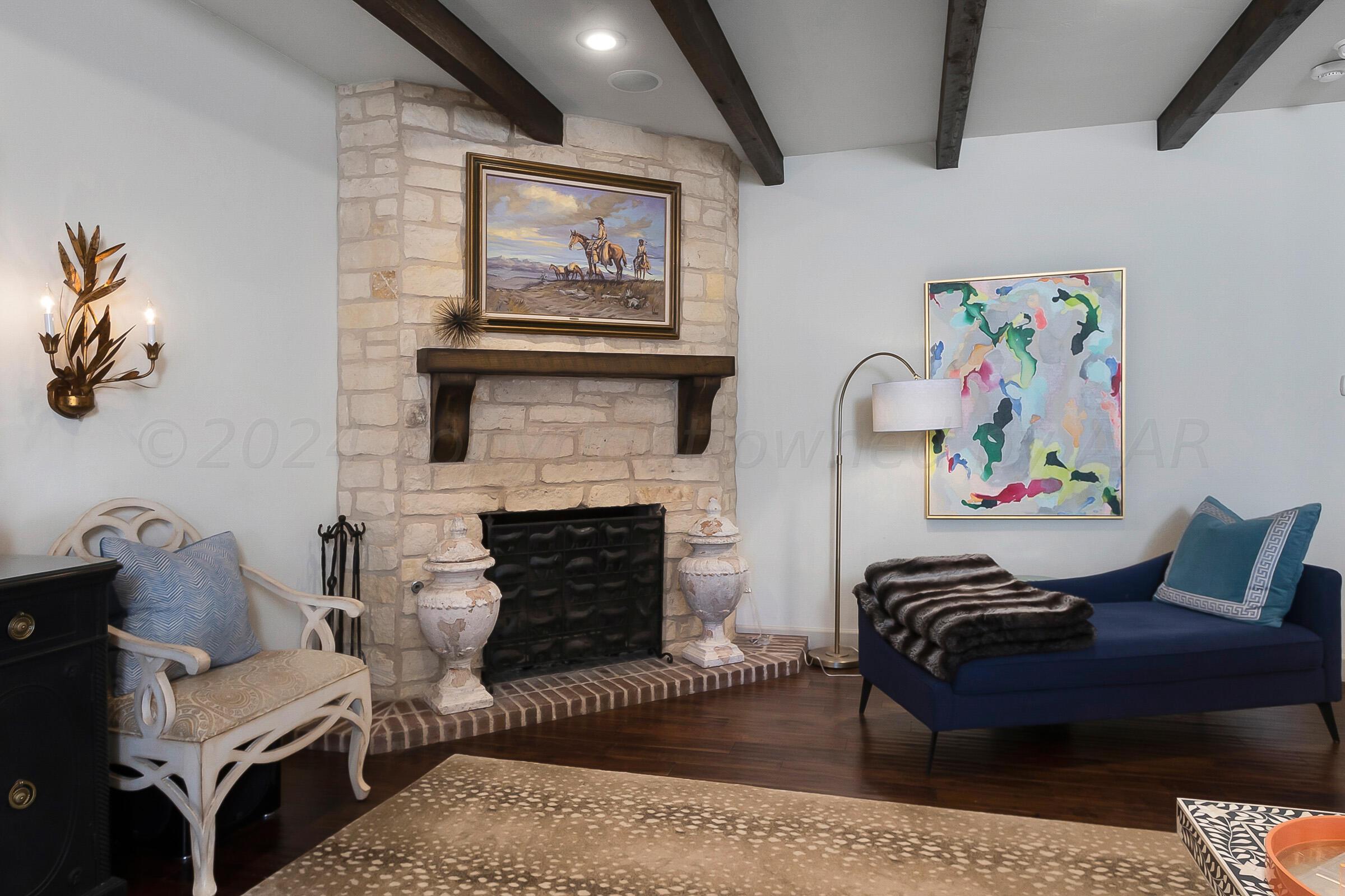 6107 Blue Sage Circle Amarillo, TX 79124 - Photo 22 of 79 a living room with furniture and a fireplace