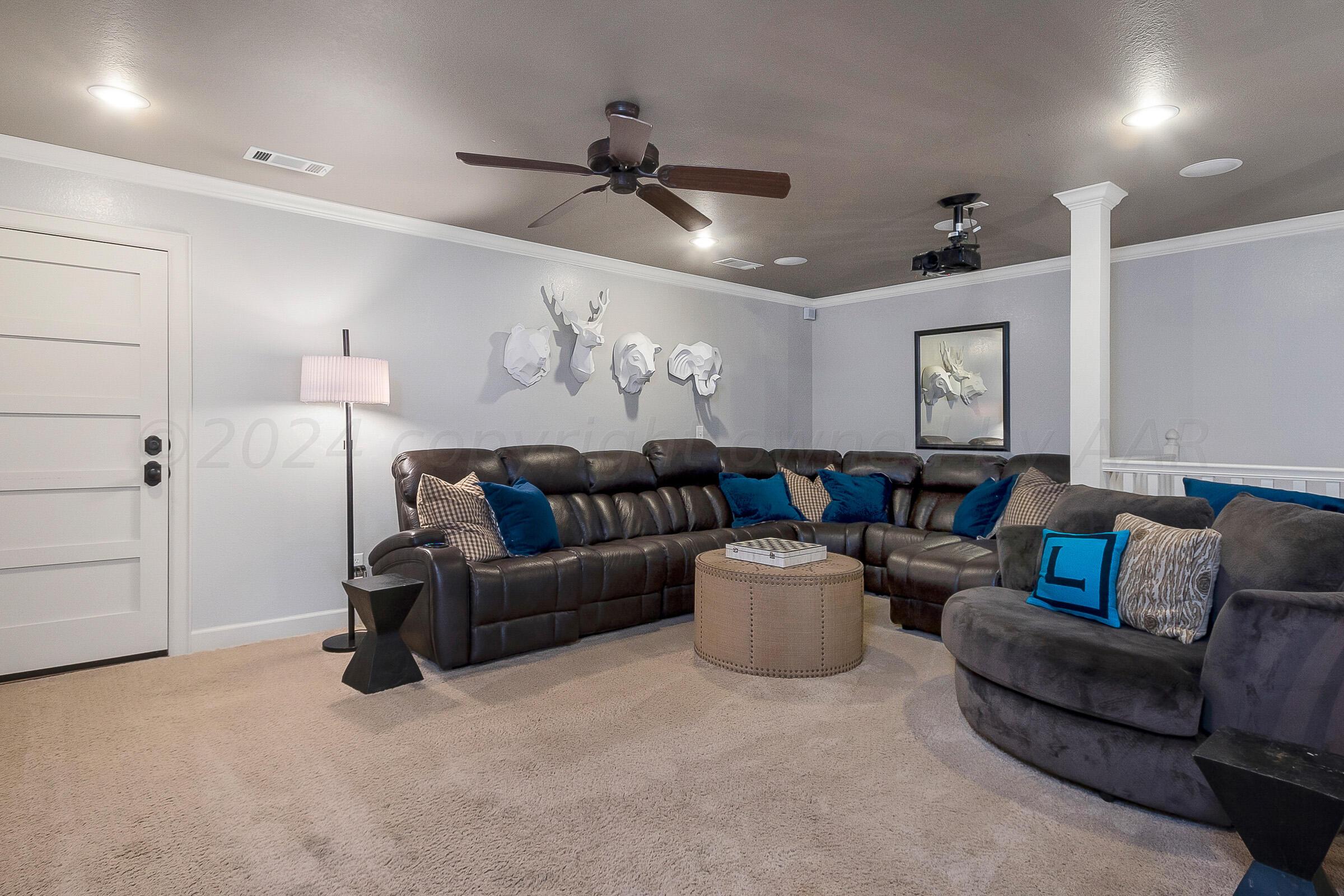 6107 Blue Sage Circle Amarillo, TX 79124 - Photo 54 of 79 a living room with furniture and a ceiling fan