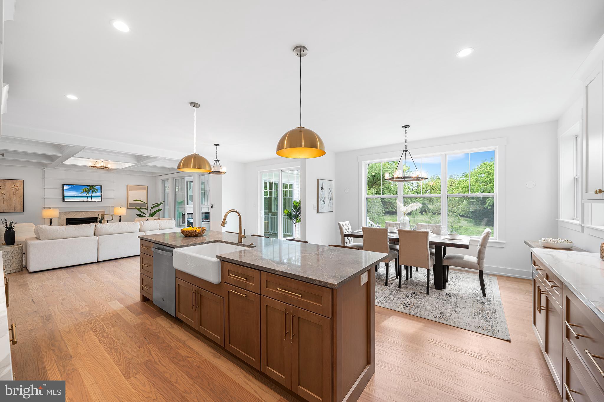 1813 Yost Road Blue Bell, PA 19422 - Photo 3 of 24 a view of kitchen island kitchen island dining table and chairs