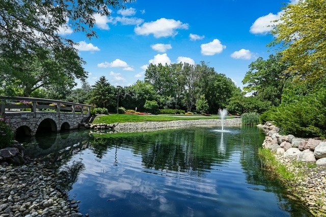 1401 Burr Oak Road, Unit 105B Hinsdale, IL 60521 - Photo 27 of 27 a view of a lake with a yard