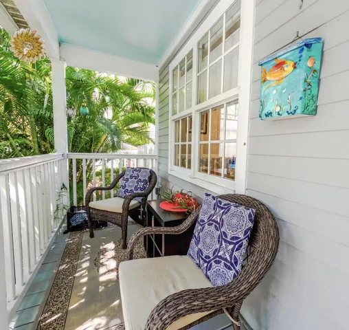 a outdoor living with furniture