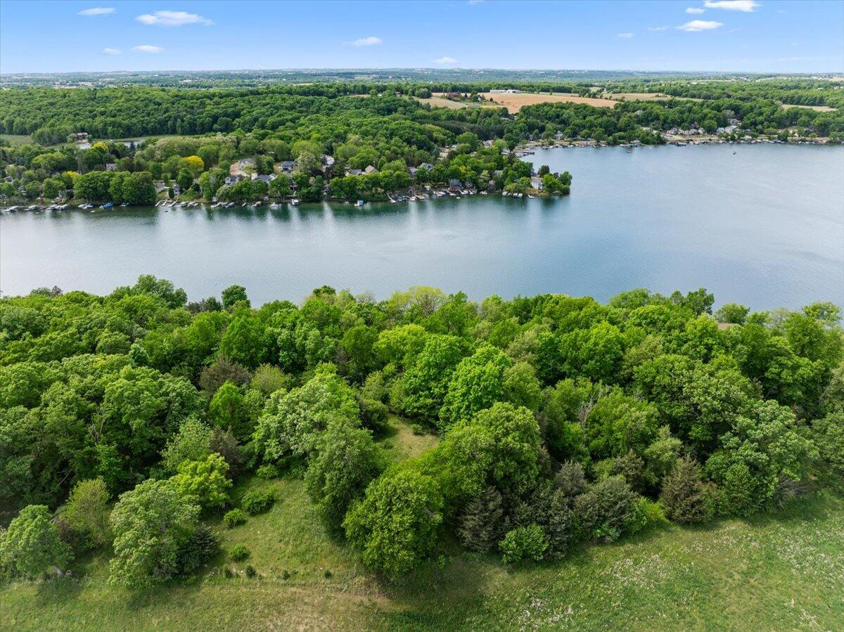 4763 Fontana Beach Road, Unit 4762 Polk, WI 53086 - Photo 86 of 100 Aerial Treeline in Guest House Backyard