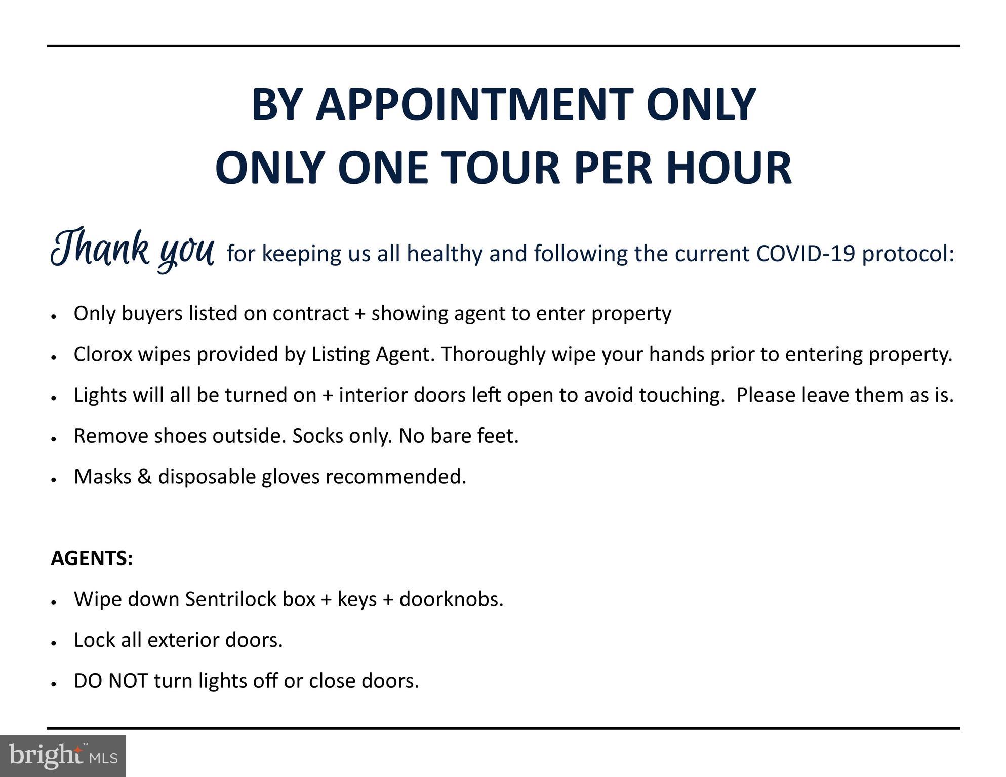 20052 Valhalla Square Ashburn, VA 20147 - Photo 30 of 30 COVID PROTOCOL FOR SHOWINGS