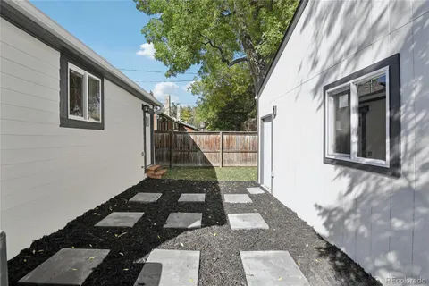 a backyard of a house