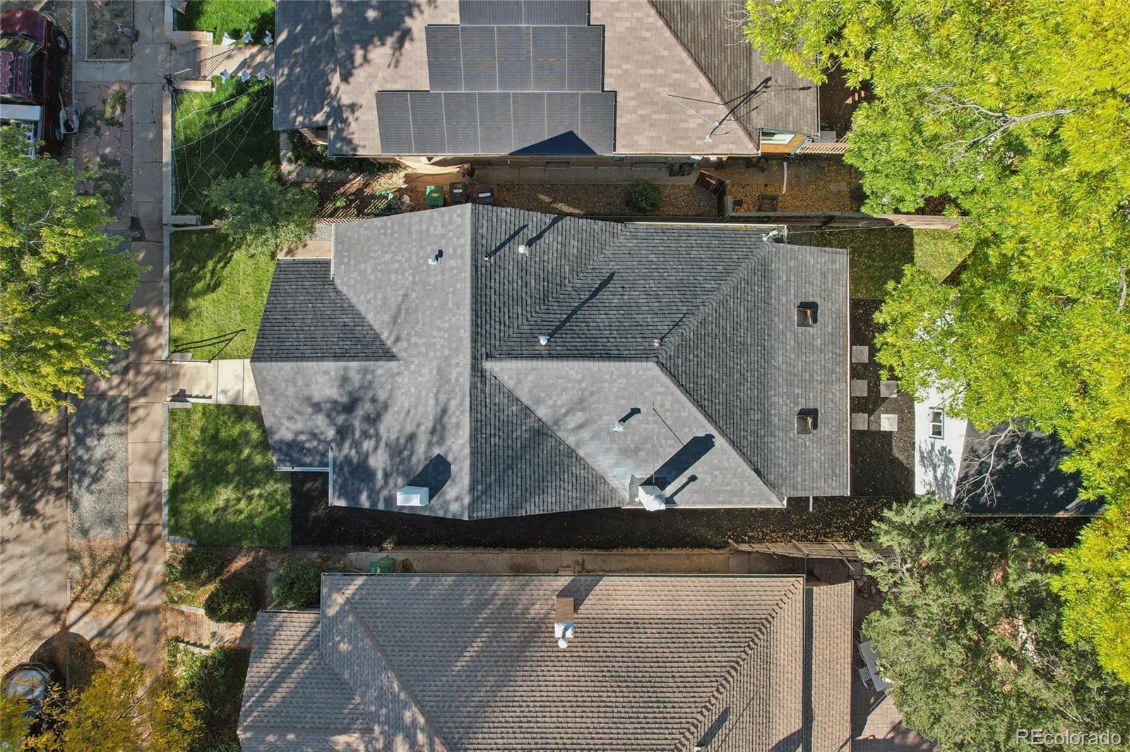 2342 Dexter Street Denver, CO 80207 - Photo 42 of 50 an aerial view of a house with a yard