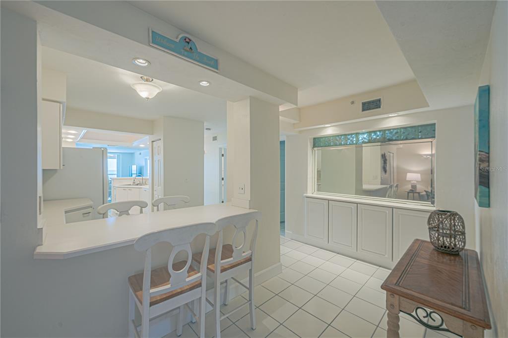 4575 South Atlantic Avenue, Unit 6607 Ponce Inlet, FL 32127 - Photo 29 of 48 a bathroom with a sink and a mirror