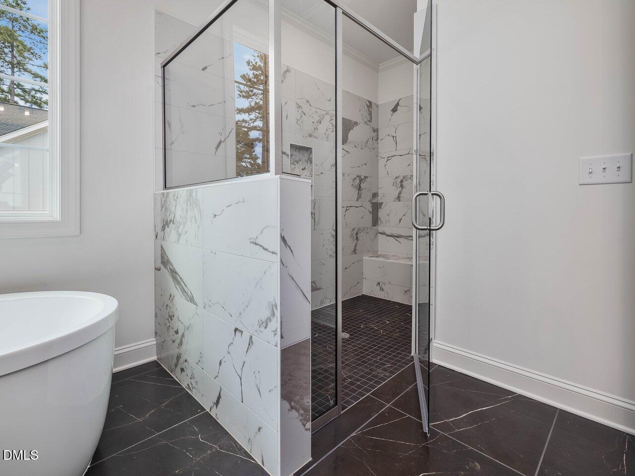 249 High Ridge Lane Pittsboro, NC 27312 - Photo 24 of 65 a bathroom with a shower and a toilet