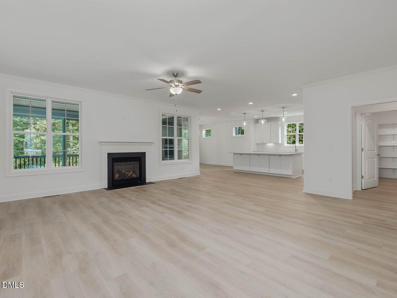 249 High Ridge Lane Pittsboro, NC 27312 - Photo 65 of 65 an empty room with windows and fireplace