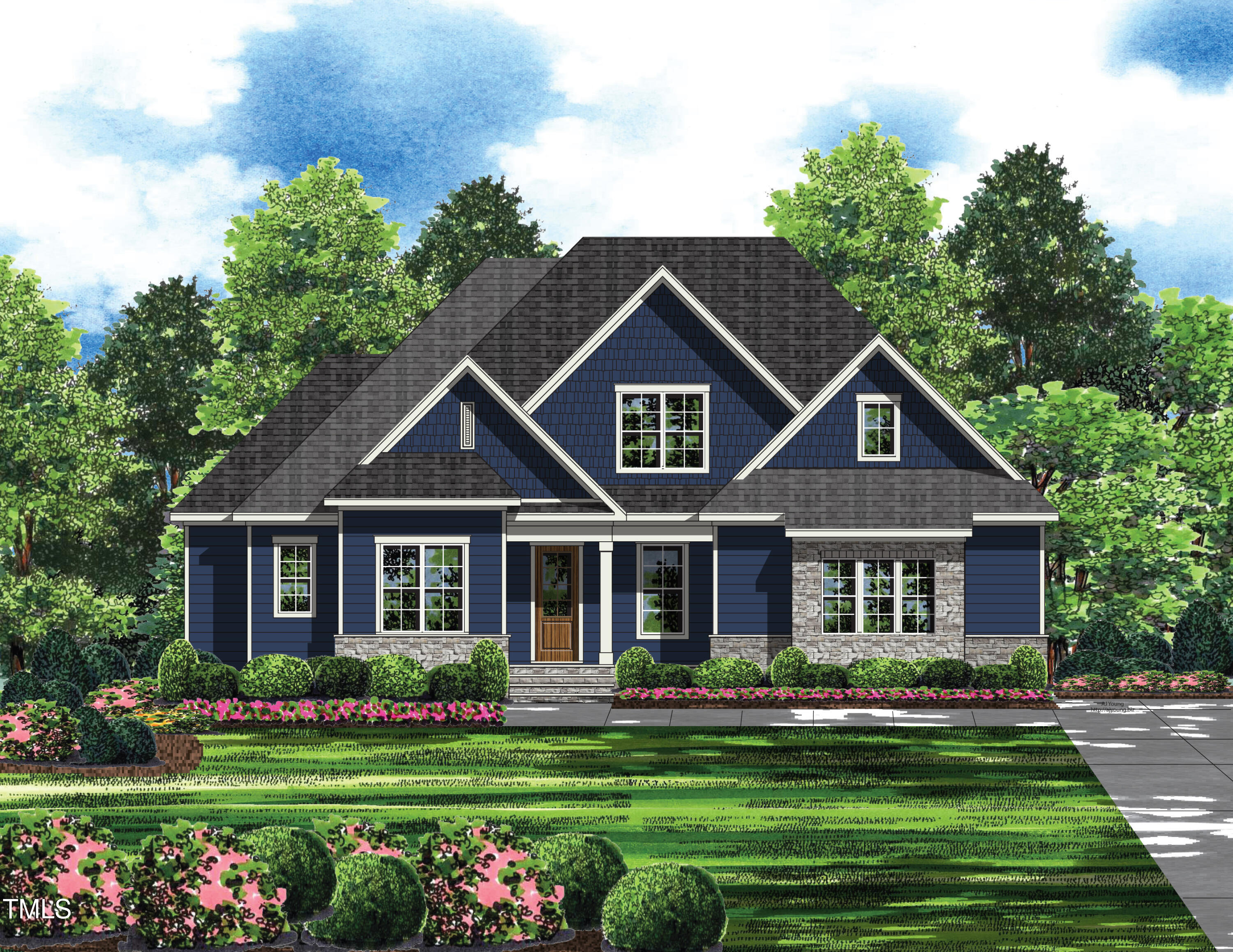 249 High Ridge Lane Pittsboro, NC 27312 - Photo 48 of 65 2025-38 Chapel Ridge lot123 elev1 copy