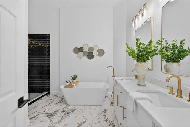 a view of a house with a door and wooden floor