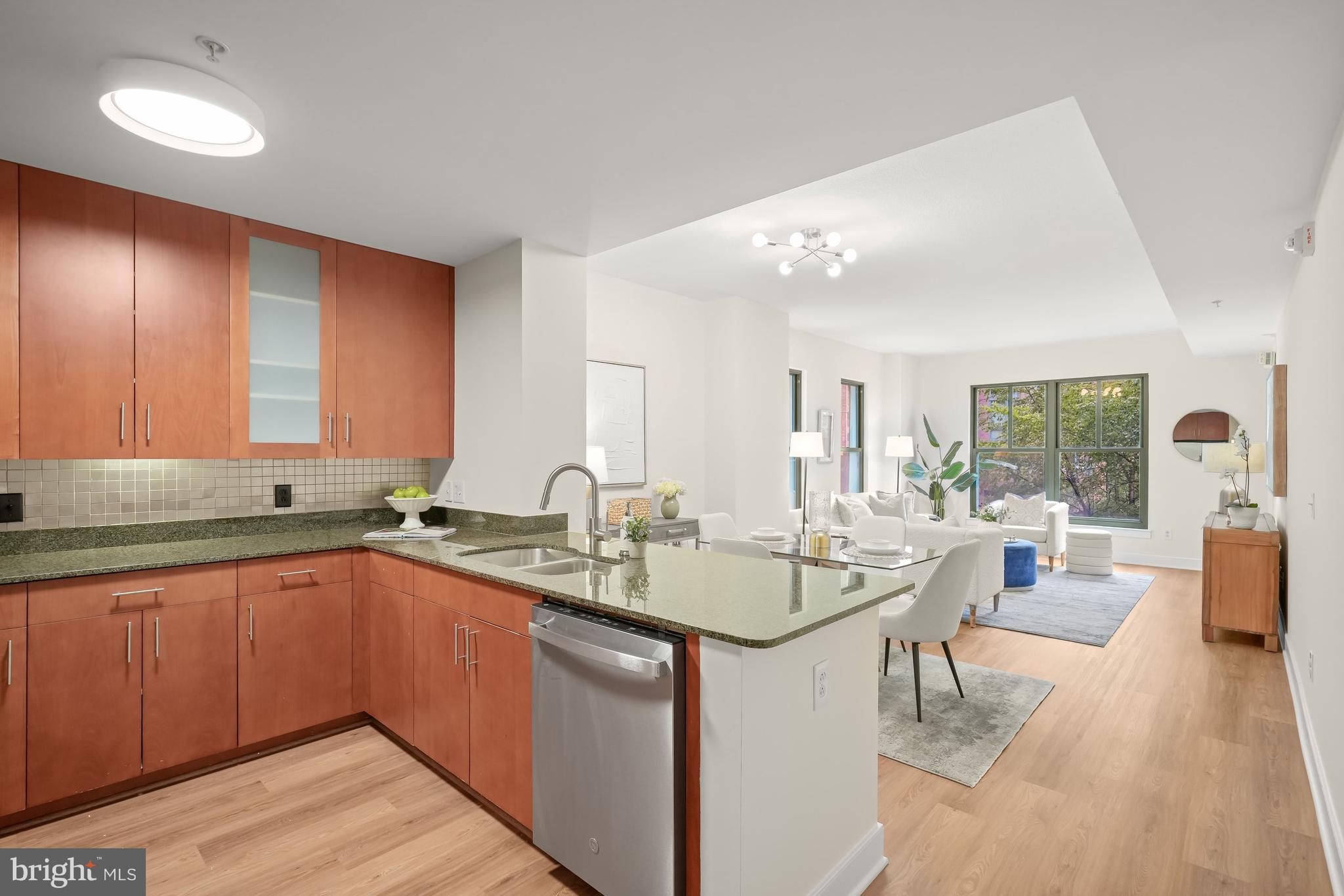 910 M Street Northwest, Unit 304 Washington, DC 20001 - Photo 6 of 24 Open with Breakfast Bar Seating