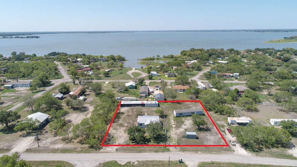 24731 County Road 340 Mathis, TX 78368 - Photo 39 of 40 OVERHEAD VIEW OF PROPERTY OUTLINED IN RED