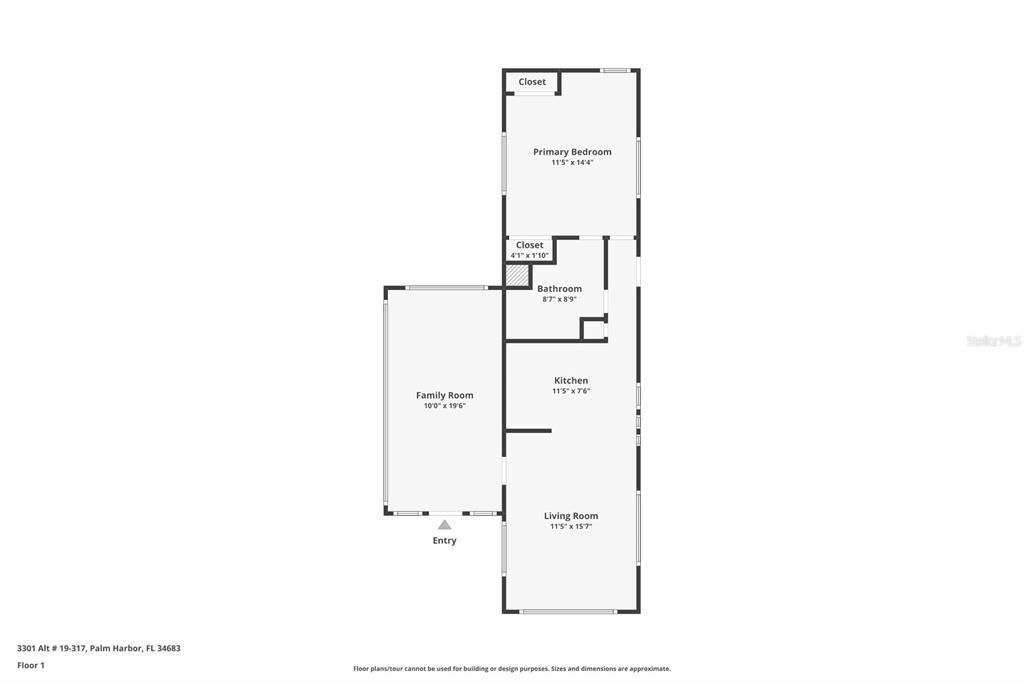 3301 Alt 19 Palm Harbor, Unit 317 Palm Harbor, FL 34683 - Photo 11 of 48 a picture of floor plan