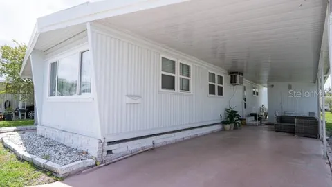 an outdoor space with garden view