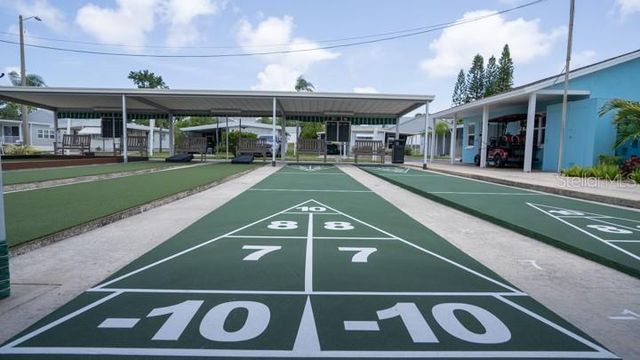 a front view of a building with glass windows