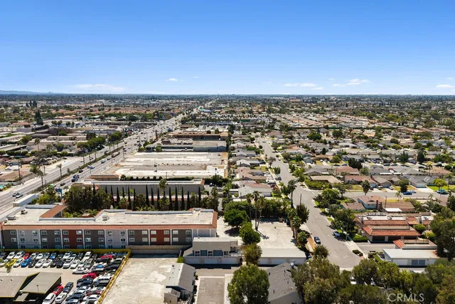 an aerial view of a city