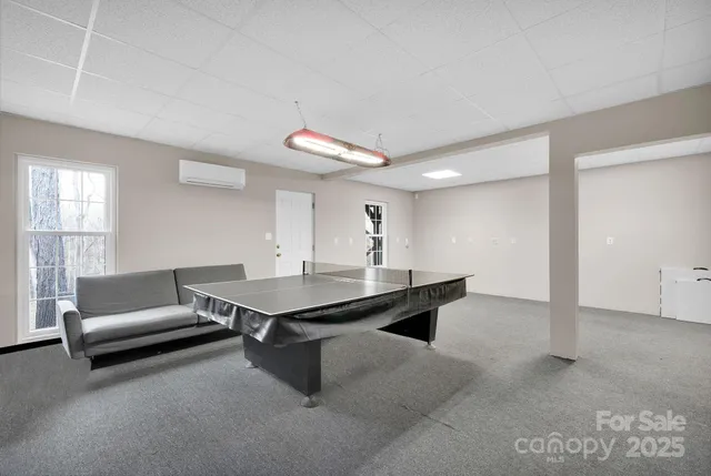 an empty room with closet