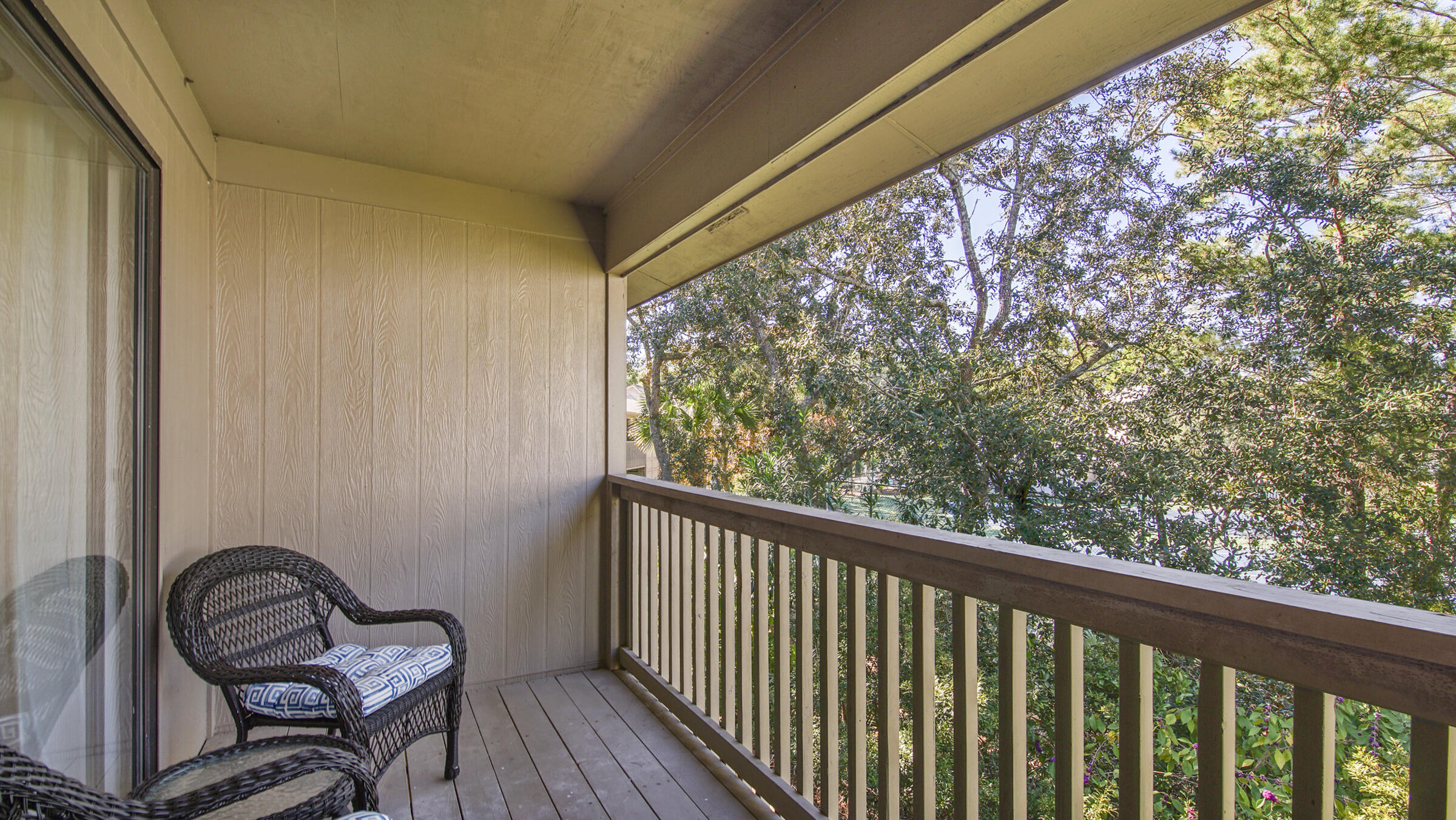 51 Cypress Street, Unit 275 Santa Rosa Beach, FL 32459 - Photo 23 of 37 a view of a two chairs in the balcony