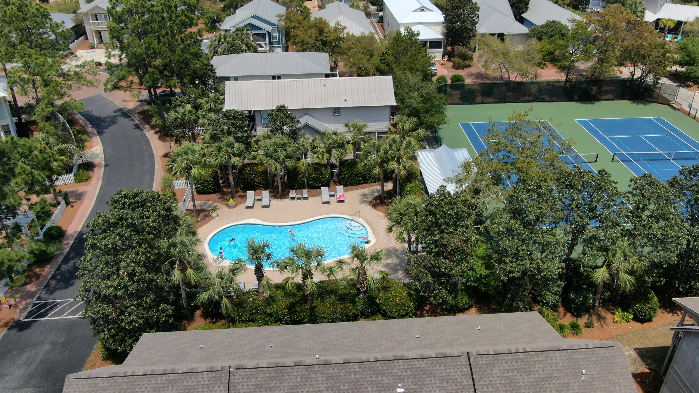 51 Cypress Street, Unit 275 Santa Rosa Beach, FL 32459 - Photo 30 of 37 an aerial view of a house with a yard and lake view