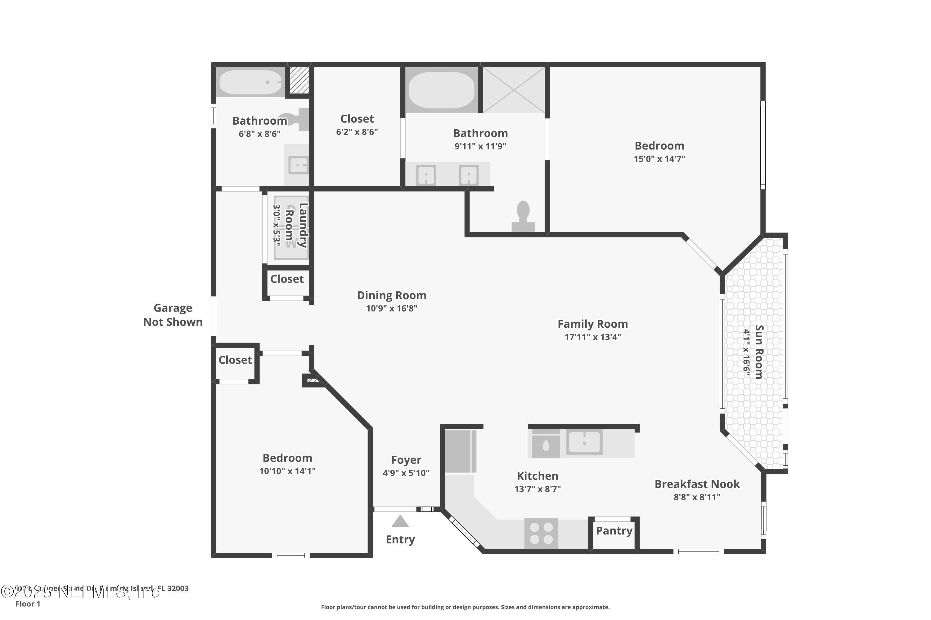 1870 Copper Stone Drive, Unit F Fleming Island, FL 32003 - Photo 36 of 36 a picture of a room with a white wall and a white wall