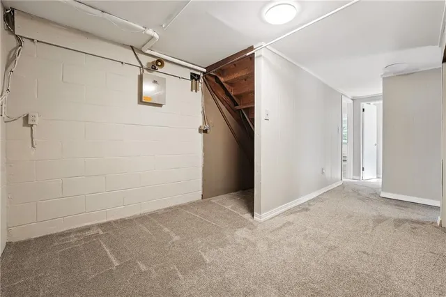 a view of an empty room