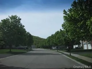 a view of street and trees