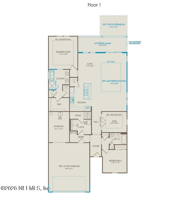 308 Fishtail Place Palm Coast, FL 32164 - Photo 32 of 32 Mystique Floorplan