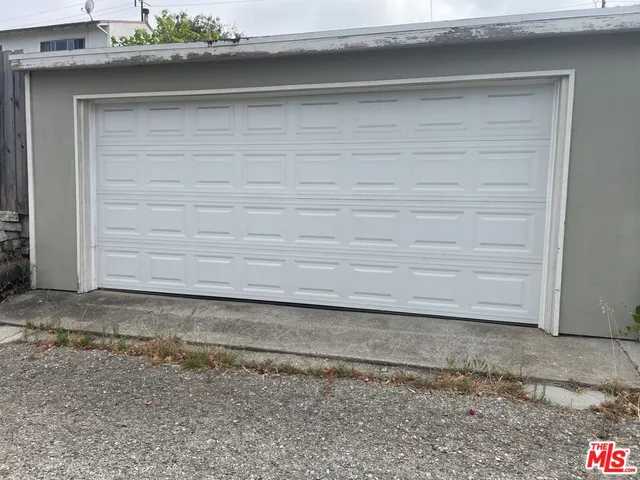 a view of a wooden door