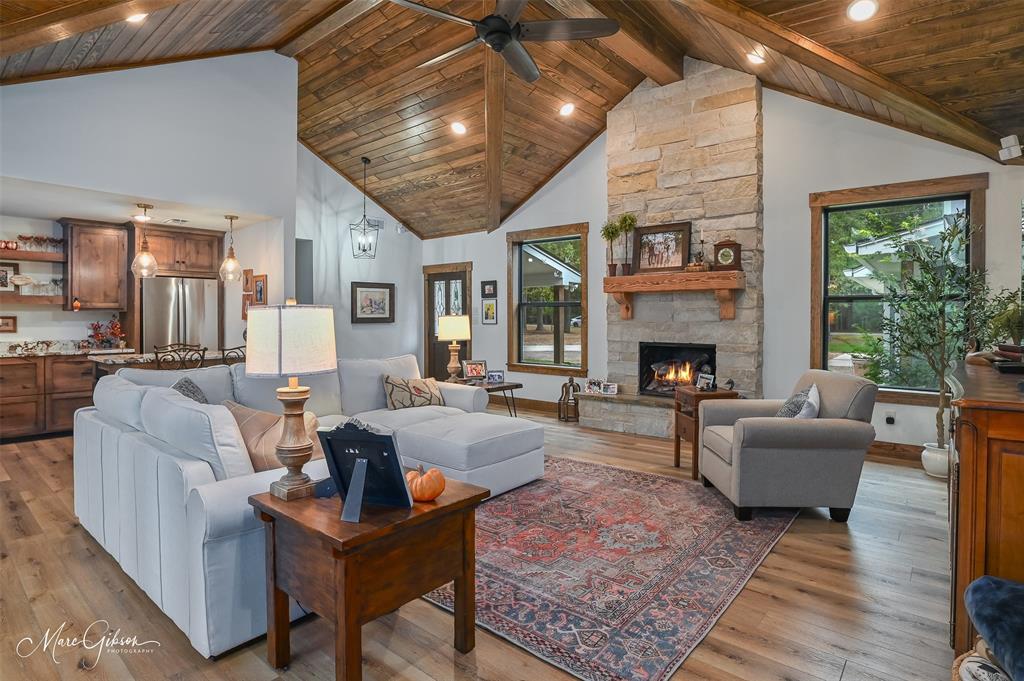 335 Coleman Loop Homer, LA 71040 - Photo 11 of 40 a living room with furniture and a fireplace